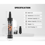 Hookah Air 3200mAh by Fumytech - Specifications