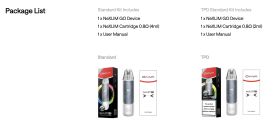 NeXlim Go Pod Kit 1800mAh by Oxva - Package