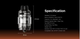 Uforce-X Tank II by Voopoo - Specifications