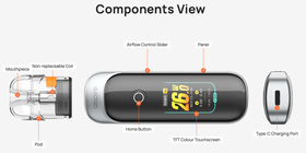 Pixo 1100mAh Pod Kit by Aspire - Components