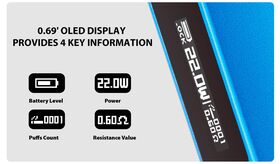 dotPod Max Kit 60W 2000mAh by dotMod - Display