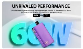 dotPod Max Kit 60W 2000mAh by dotMod - Performance