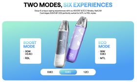 NeXlim Go Pod Kit 1800mAh by Oxva - Power Modes