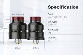 Hellvape Dead Rabbit Mini RDA - Specifications