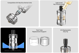 Nautilus GT II Tank by Aspire - Specifications