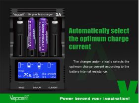 Vapcell S4 Plus V3.0 - Auto Charge