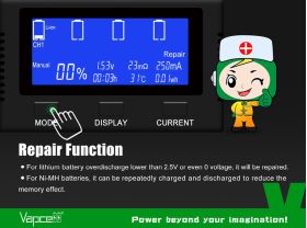 Vapcell S4 Plus V3.0 - Repair Function
