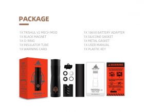 Trishul V2 Mech Mod by Hellvape Package