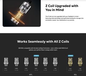Zenith Nex 26mm Tank by Innokin - Coils