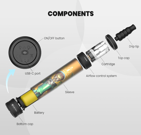 Hookah Air 3200mAh by Fumytech - Components