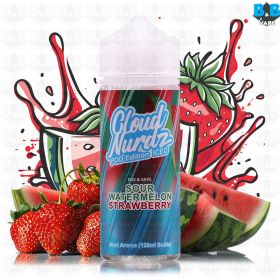 Sour Watermelon Strawberry Iced Pod Edition by Cloud Νurdz 20/60ml Flavor Shot