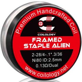 Coilology Handcrafted Framed Staple Alien coils Ni80 (2-28/4-.3*.1/36) 0.26Ω 2τμχ