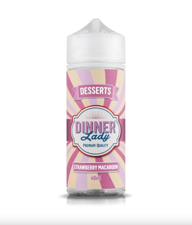 Strawberry Macaroon Flavour Shot 120ml by Dinner Lady - Bottle