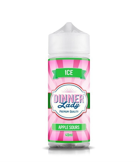 Apple Sours Ice Flavour Shot 120ml by Dinner Lady - Bottle