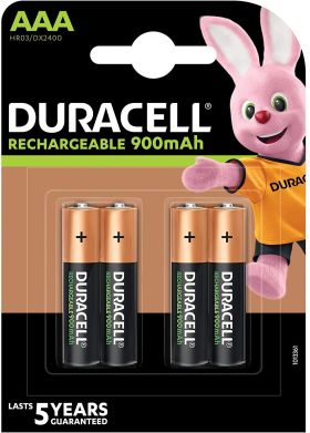 Duracell AAA Rechargeable NiMH 900mAh Battery 4 τμχ