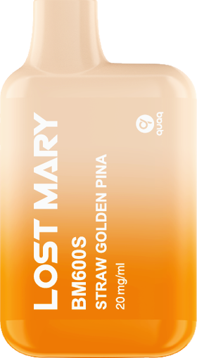 Lost Mary BM600S Straw Golden Pina 20mg 2ml